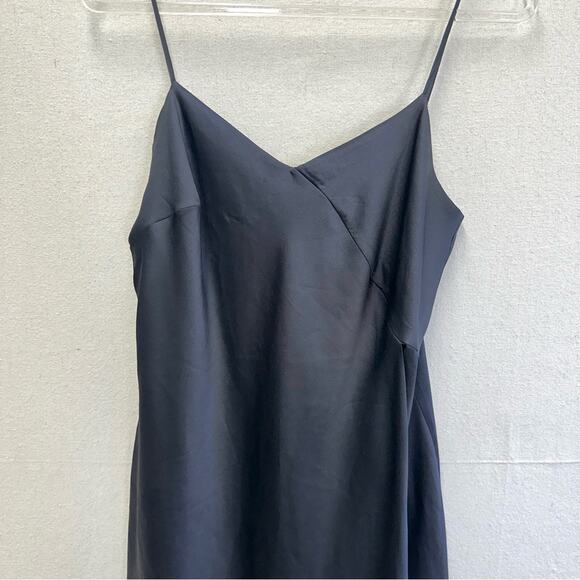 Banana Republic Navy Blue Cascade Slip Dress Size 8 Knee Length - Picture 9 of 14